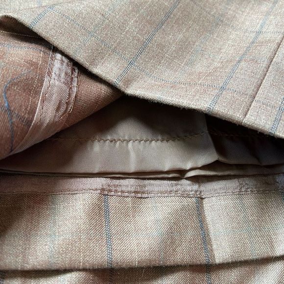 Tailor B. Moss Plaid Lined Trousers Slacks Dress Pants - Picture 15 of 15